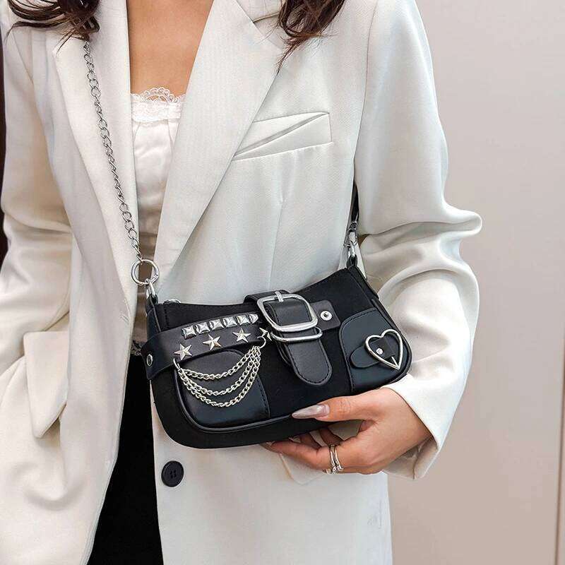 Ladies' 2025 Fashion New Style PU Underarm Shoulder Bag designer luxury bag bolso marca lujo bags for woman C260204