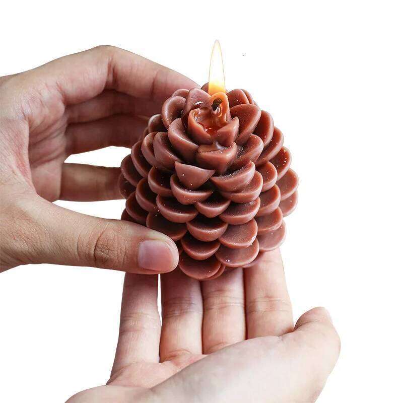 Handmade Scented Candles Creative Soy Wax Pine Cone Ornaments Pendants Ins Style Decoration Christmas Gifts S260204 0ae
