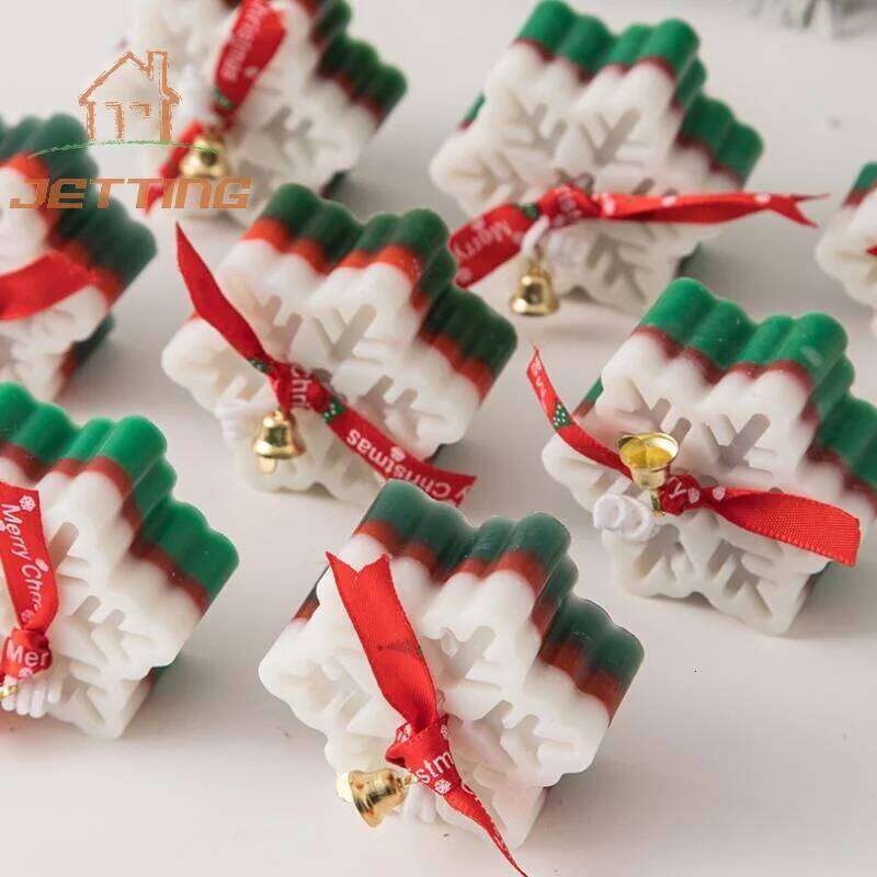 Christmas Souvenirs Snowflakes Aromatherapy Candles Winter Creative Home Decorations Holiday Gifts S260204