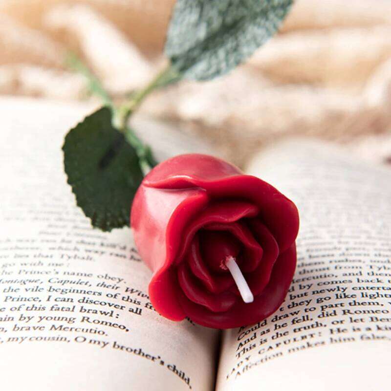 Rosette Scented Candles, Simulated Flower Home Wedding Party Decorations, Desktop Perfume Accessories, Holiday Birthday Gifts S260204