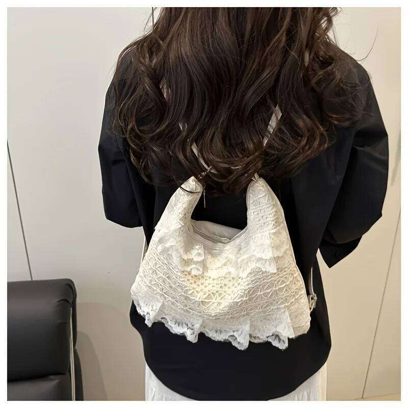 crossbody new tote casual vacation lace mesh armpit bag, women's backpack, shoulder bag C260204