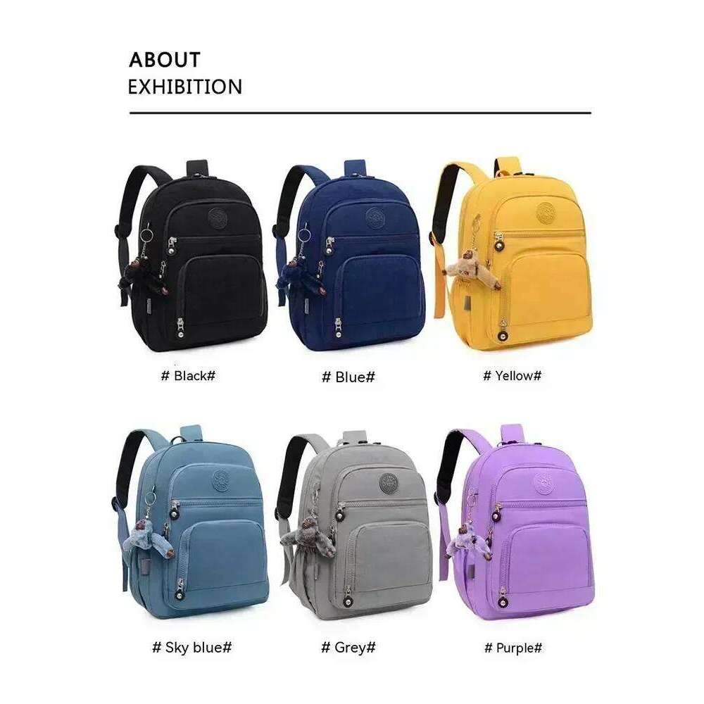 Students Large Capacity School Multi-layer Design Travel Backpack Waterproof Lightweight Oxford Cloth Bags for Women Z260204