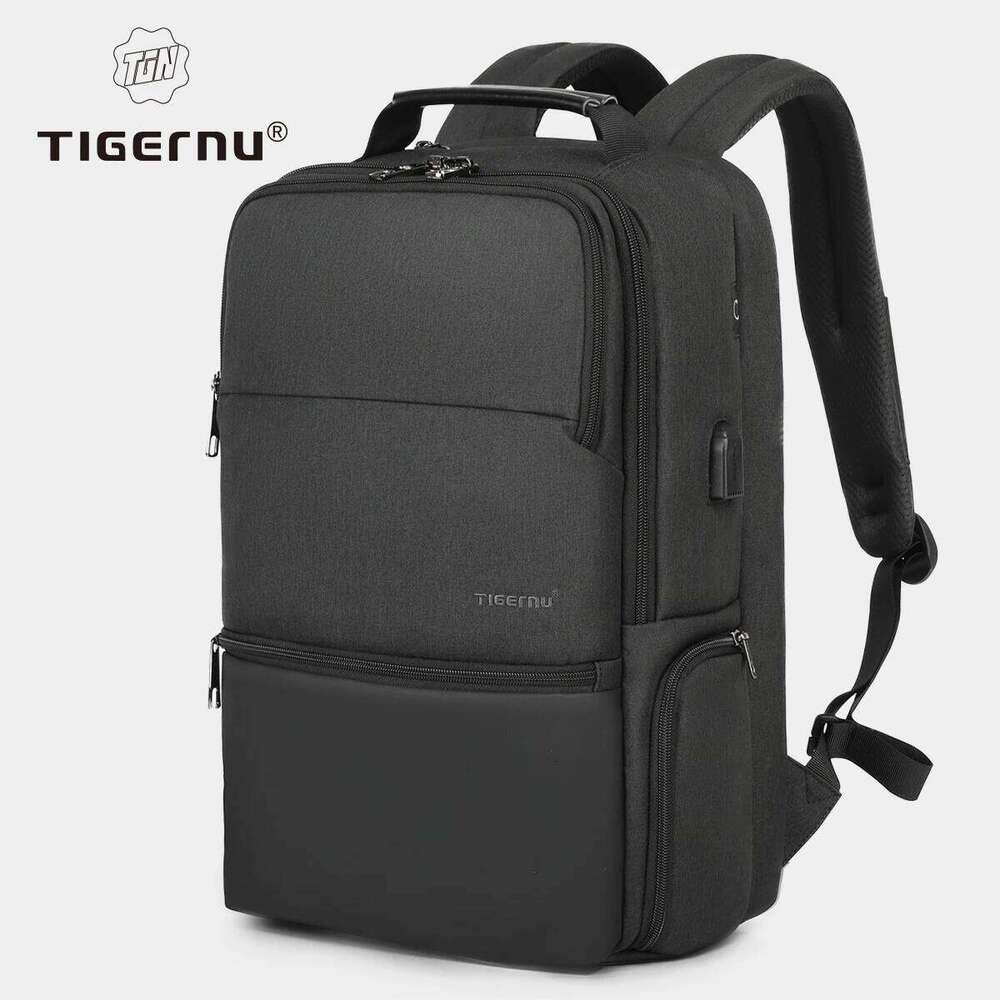 Tigernu Expandable 15.6-19inch Laptop Backpack For Men RFID Anti Theft Travel Bag Schoolbag Cabin Bags Knapsack Z260204