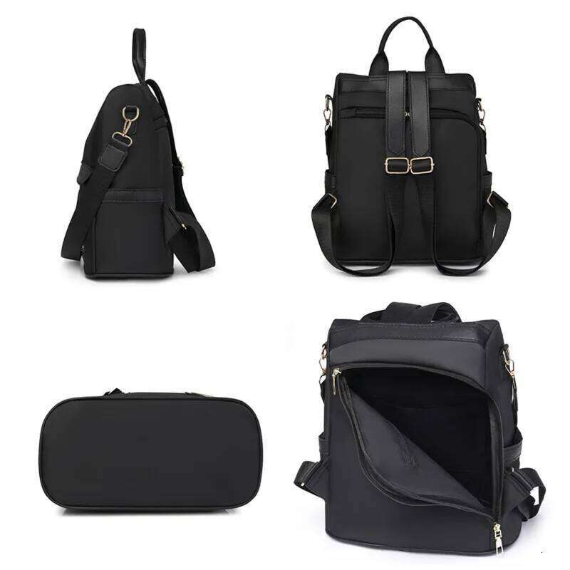 Women Casual Waterproof Nylon Backpack New Large Capacity Women's Travel Shoulder Bags Fashion Brand Female Anti Theft Rucksack Z260204