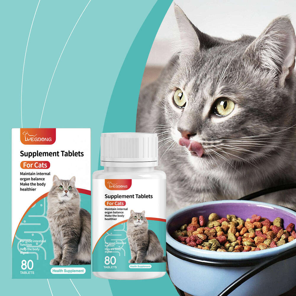 Yegbong Cat Probiotic Tablets Improve Gut Health Balance Digestion Absorption Pet Nutritional Supplement S260203