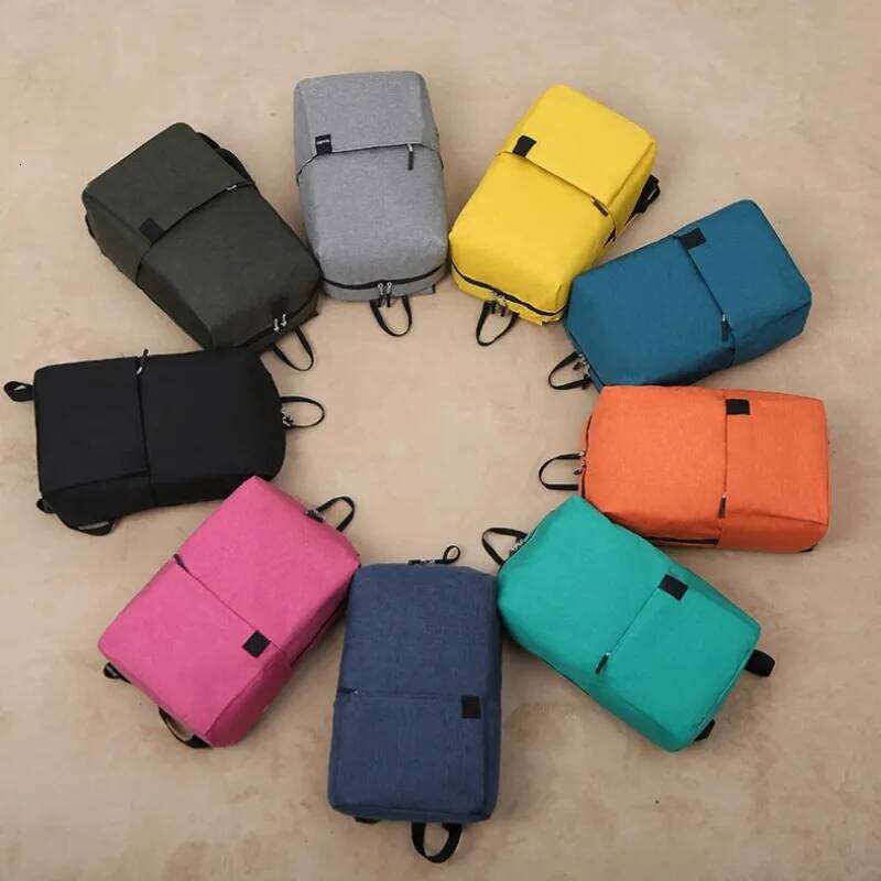 Solid color colorful outdoor student small backpack travel training class school bag Z260202