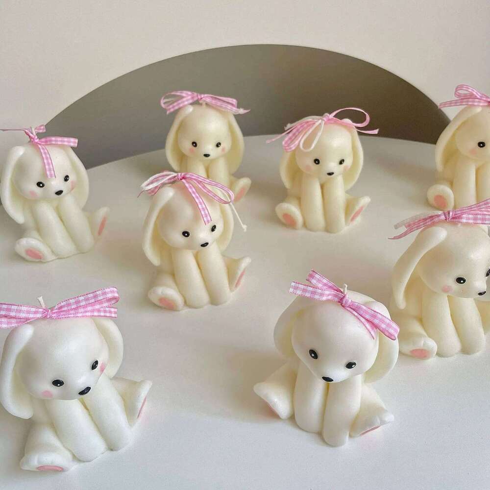 Hand-painted Bear Christmas Ins Photo Prop Party Favor Cross-border Artisan Soy Wax Candle Cozy Holiday Table Decor S260204