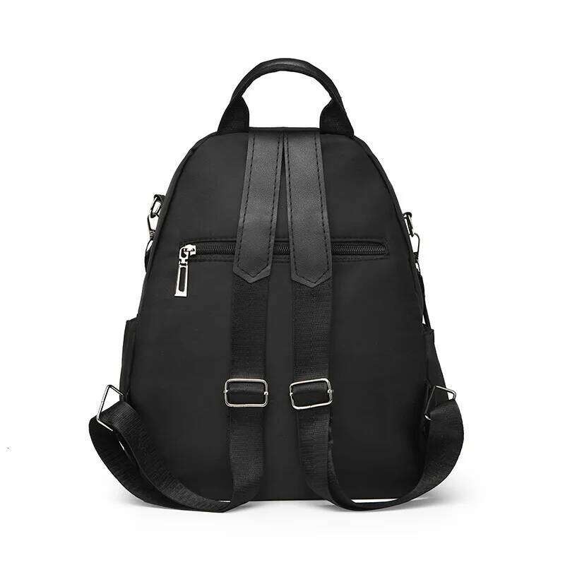 Women Casual Backpack Large Capacity Black Daypack New Trendy Shoulder Bag for Girls and Ladies Z260202