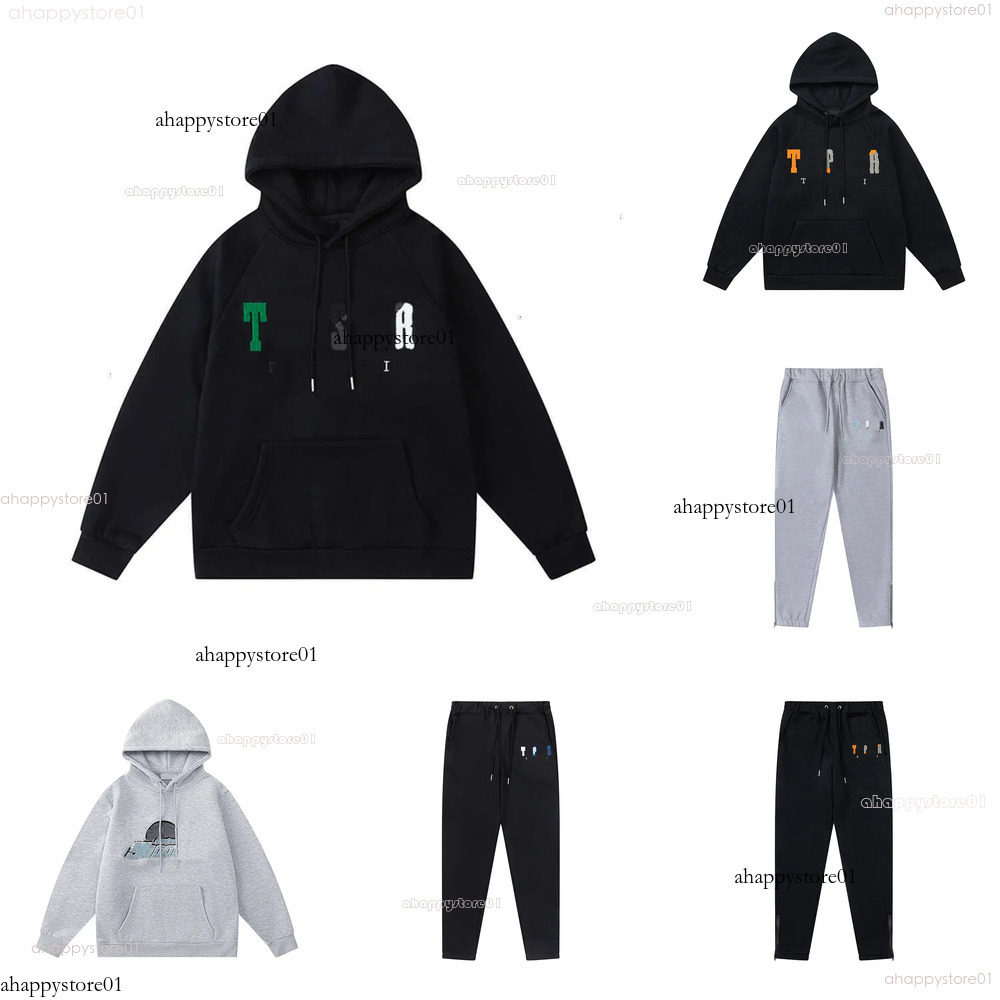 Trap Stsr Tracksuit Sweaters Pant Set Joggers Sportswear Pullover Long Sleeve London Shooter Embroidery High Quality Fleece Hoodie Traplystar Tracksuit 025