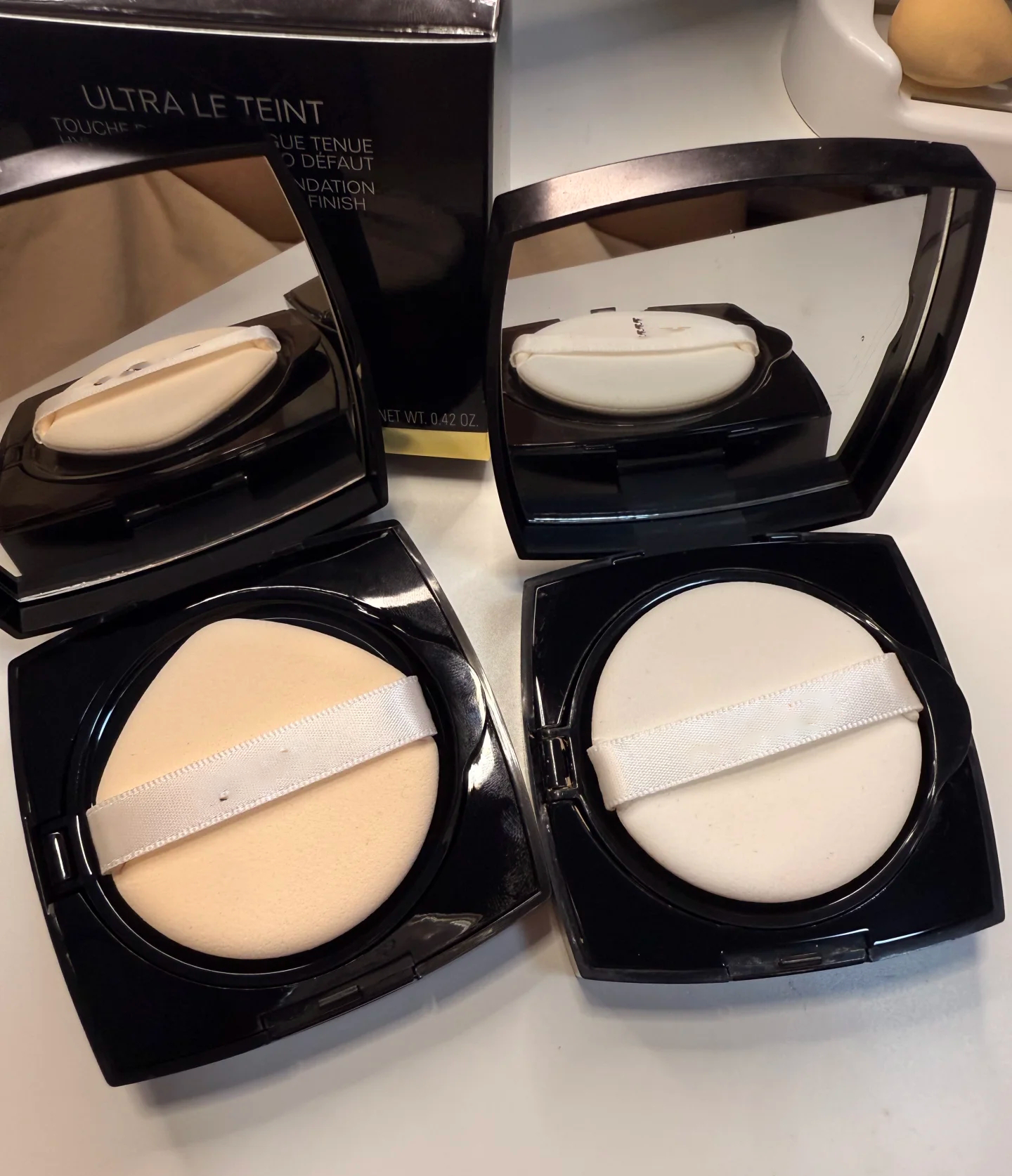 Face Powder Primer Foundations 5 colors 12g ULTRA LE TEINT Longwear Touch Foundation Hydration Flawless Finish B00 B10 B20 BD01 Natural Face Makeup