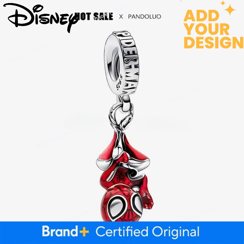 Designer jewelry Disney NEW Marvel Series Iron Man Spiderman Beads Fits Demogorgon Charm Original Bracelet Women luxury 925 Silver Pendant Jewelry Gif