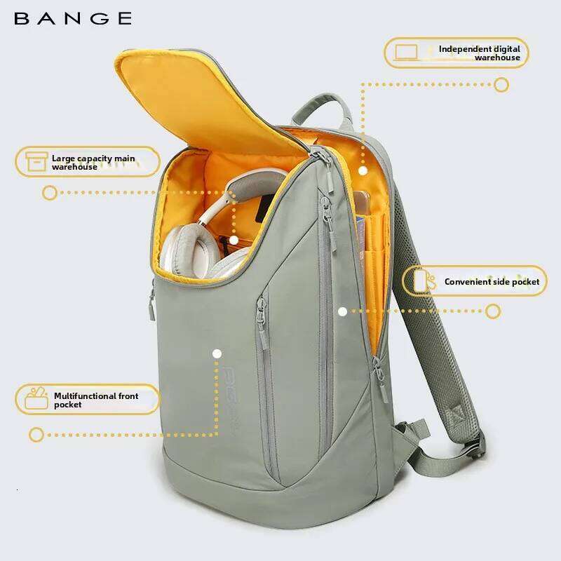 BANGE Hot Sell New Arrival Soft Lightweight Waterproof Men Casual Laptop Backpack Z260204