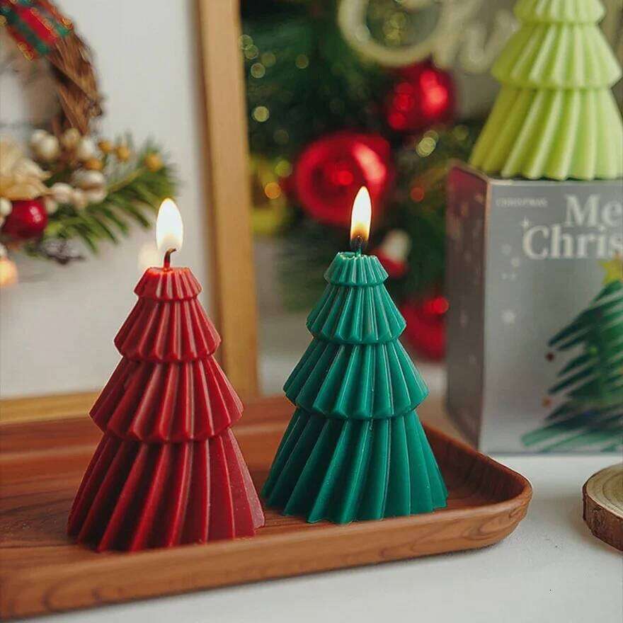 Handcrafted Christmas Tree Scented Candles Creative Festive Ornament & Perfect Gift for Xmas Lovers | Premium Fragrant Decor S260204 9d6