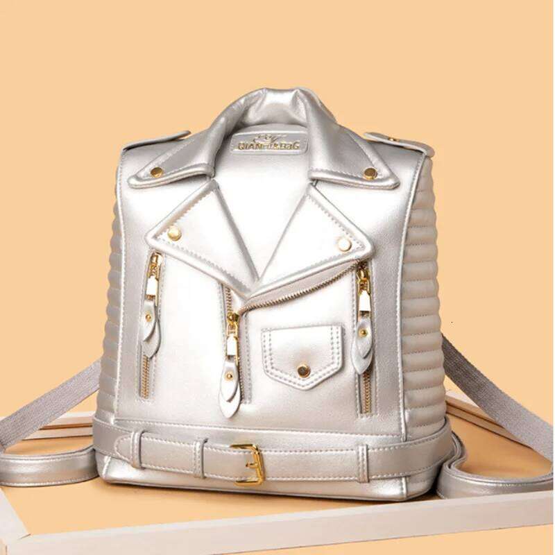 Anti Theft Zipper Women 2026 Motorcycle Shoulder Jecket Bag Travel Large Backpack Fashion Ladies Bagpack School Bags Z260204