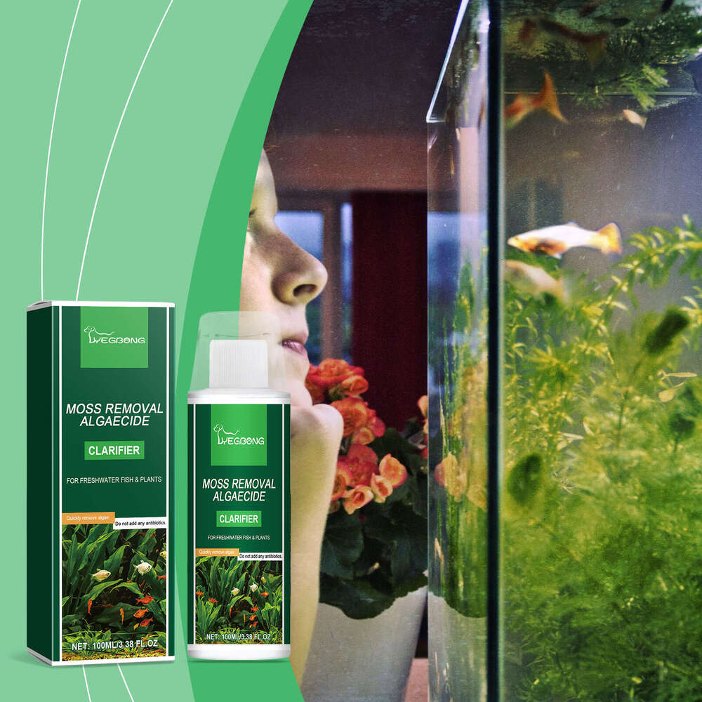 Yegbong Clarifier Clean Tank Green Brown Black Hair Moss Algae Remover Water Purifier Non-Harmful to Fish S260203