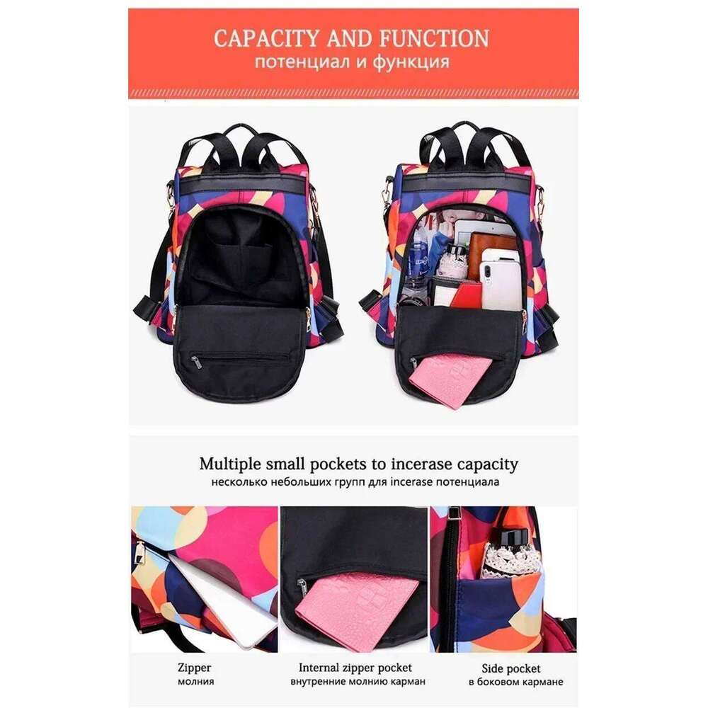 Fashion Backpack Women Oxford Cloth Shoulder Bag 2024 School Bags For Teenage Girls Light Ladies Travel Bagpack Mochila Feminina Z260204