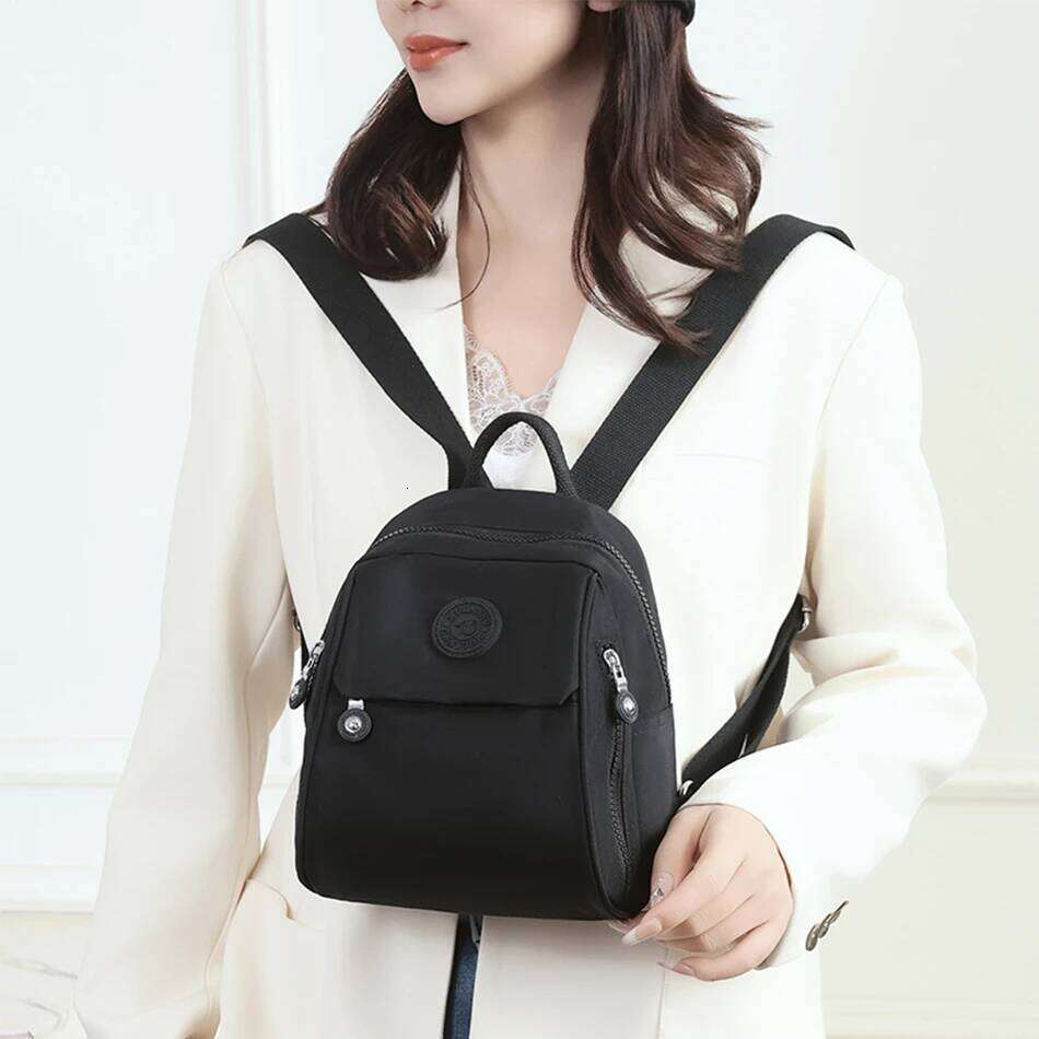 New Women's Waterproof Casual Travel Bagpack for Teenage Girl High Quality Nylon Rucksack School Bookbag Small Backpack Z260204