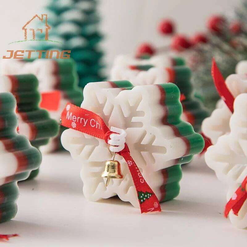Christmas Souvenirs Snowflakes Aromatherapy Candles Winter Creative Home Decorations Holiday Gifts S260204