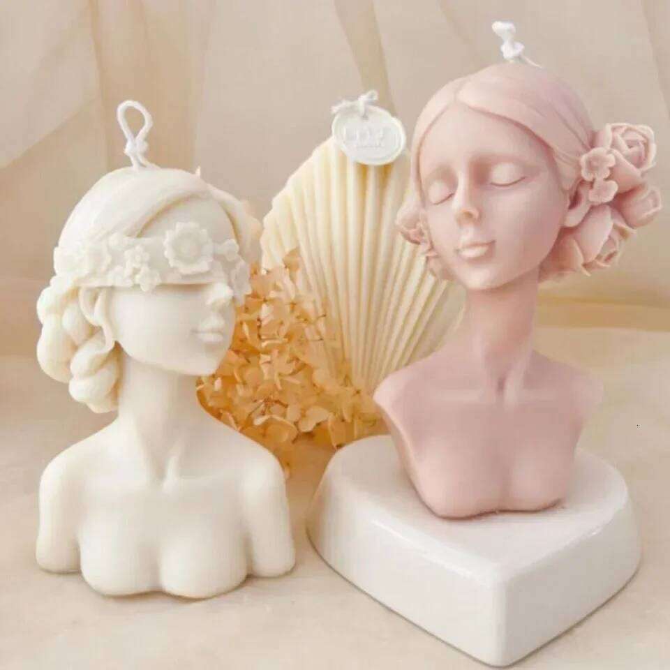 Beauty Girl Aromatic Scented Candles Dinner Wedding Guest Birthday Party Gift Souvenirs Bedroom Home Doceration S260204