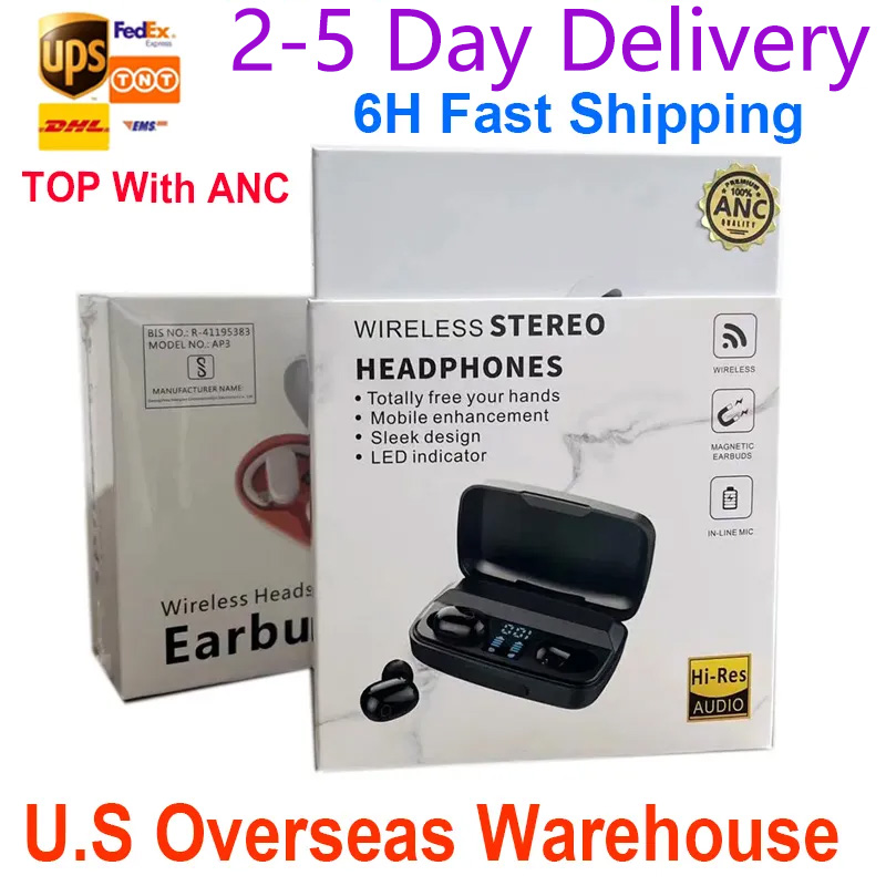 Euro US Warehouse Silicon Material Earphones Case for AiPodspro 3 Pro 4 Max Headphone Accessories Transparent Cover Wireless Charging Shockproof Free shipping