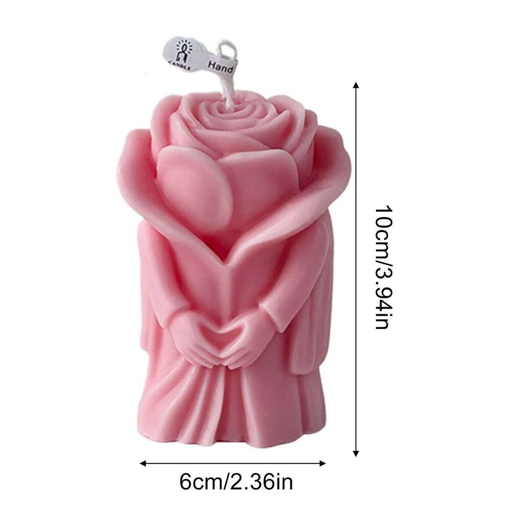 Valentine's Day Candle Long-Lasting Scented Candles Rose Flower Lover Decorations for Home Wedding Decor Holiday Girlfriend S260204
