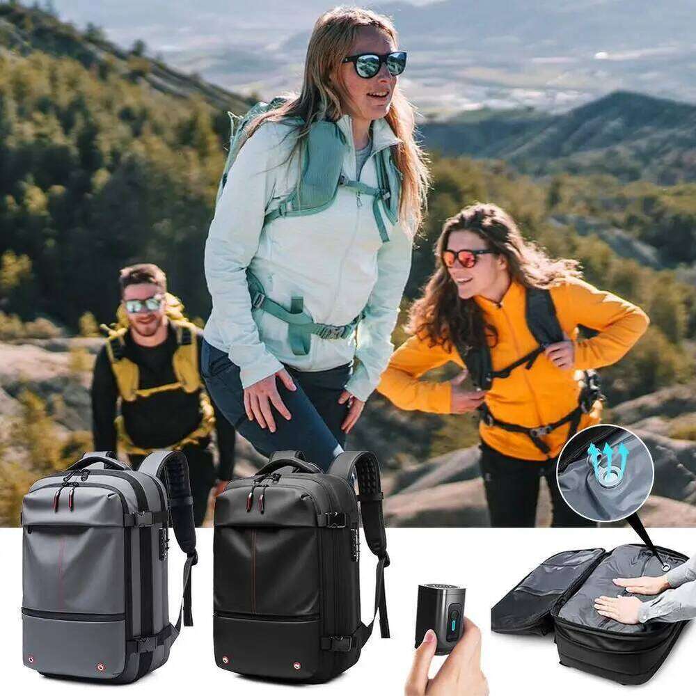Travel Vacuum Compression Business Large Capacity School Expand Outdoor Hiking Backpack Z260202