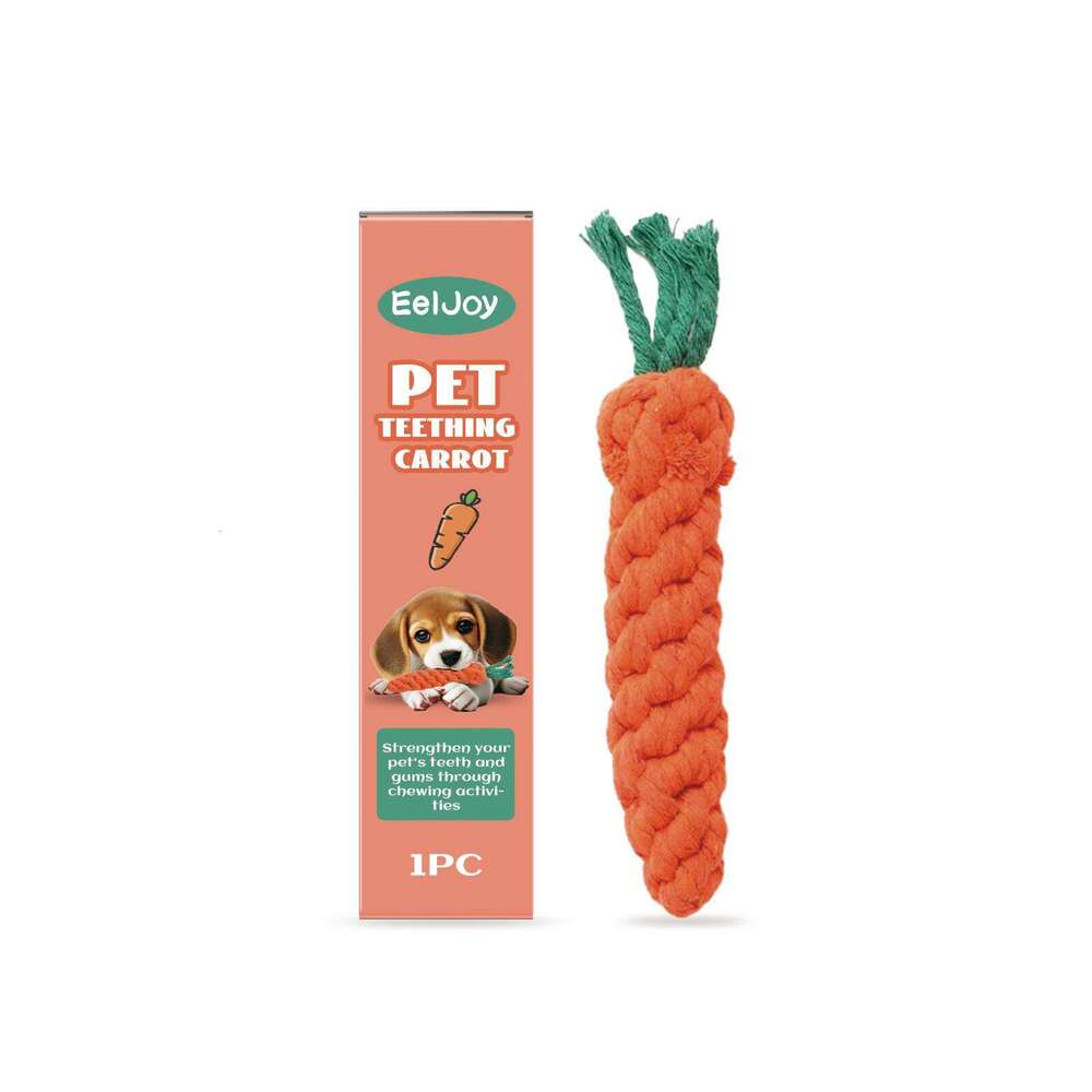 EelJoy Cute Carrot Teething Care Pet Teeth Chewable Anti-Bite S260203