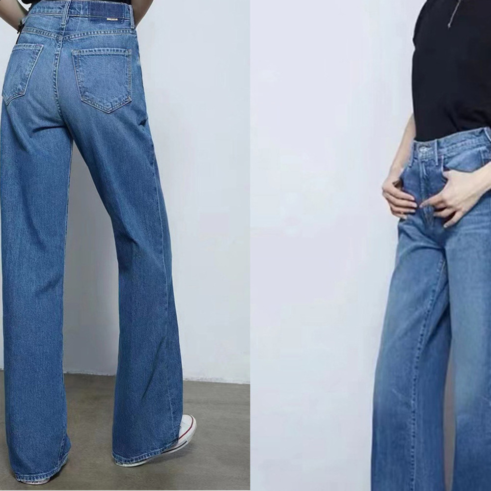 Women's Jeans Women high waist loose jeans fashion Versatile lady Straight denim pants 230424