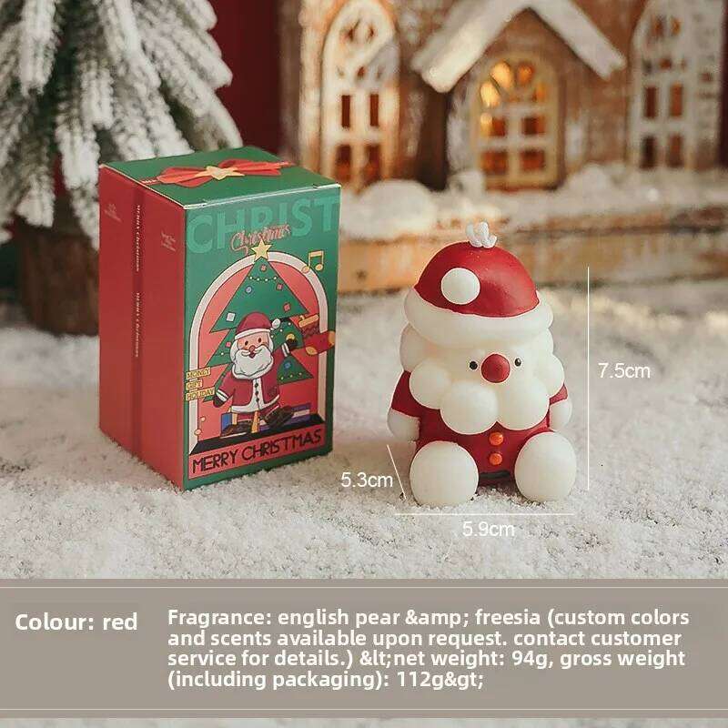 Christmas Aromatherapy Candles with Gifts Handmade Atmosphere Fragrance Candle Santa Claus Festival Decoration S260204 c9a