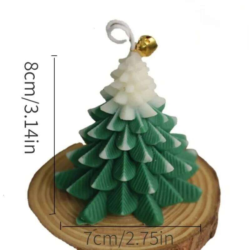 Handmade Tree Candles for Christmas Party Home Decoration and Holiday Gift Ornaments Fragrance Souvenirs S260204 0fd