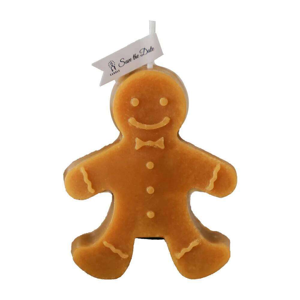 1PC Gingerbread Man Christmas Scented Candle Aromatherapy Creative Festive Atmosphere Decoration Small Ornaments S260204