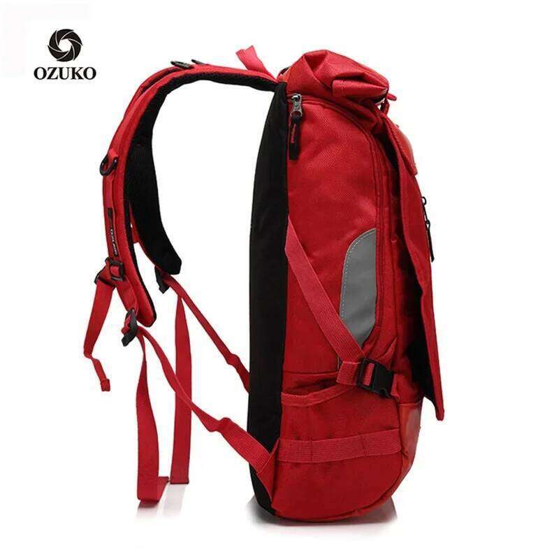 OZUKO Schoolbag for Teenager 15.6 inch Laptop Water Backpack 49*28*14 Men Student Backpacks Male Travel Mochila Fashion Z260202