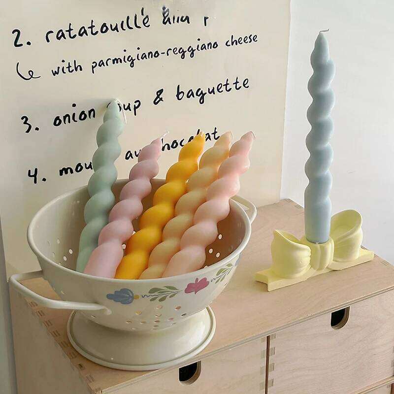 1PC Spiral Aromatherapy Candle Desktop Fragrance Ornament Scented Candles Birthday Gifts Home Decoraton S260204