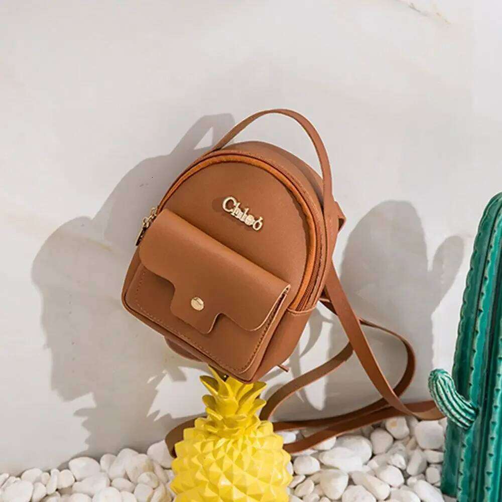 Fashion Women PU Leather Small Girl Handbag Leisure Shoulder Bag Mini School Backpack Travel Phone Packs Z260202