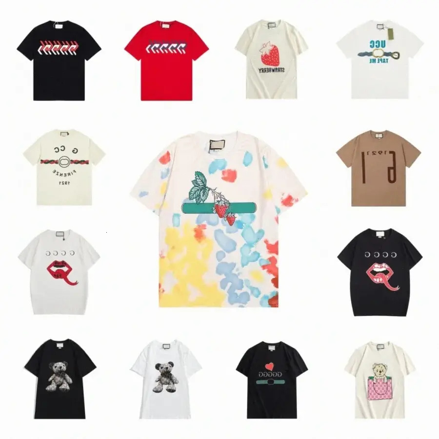 Designers T Shirt Summer Fashion Mens Womens Tees Tshirt Loose Sleeve Tops Luxurys Letter Cotton T-Shirt Clothing Polos Short Sleeve Brand Clothes B9E V3Hj#