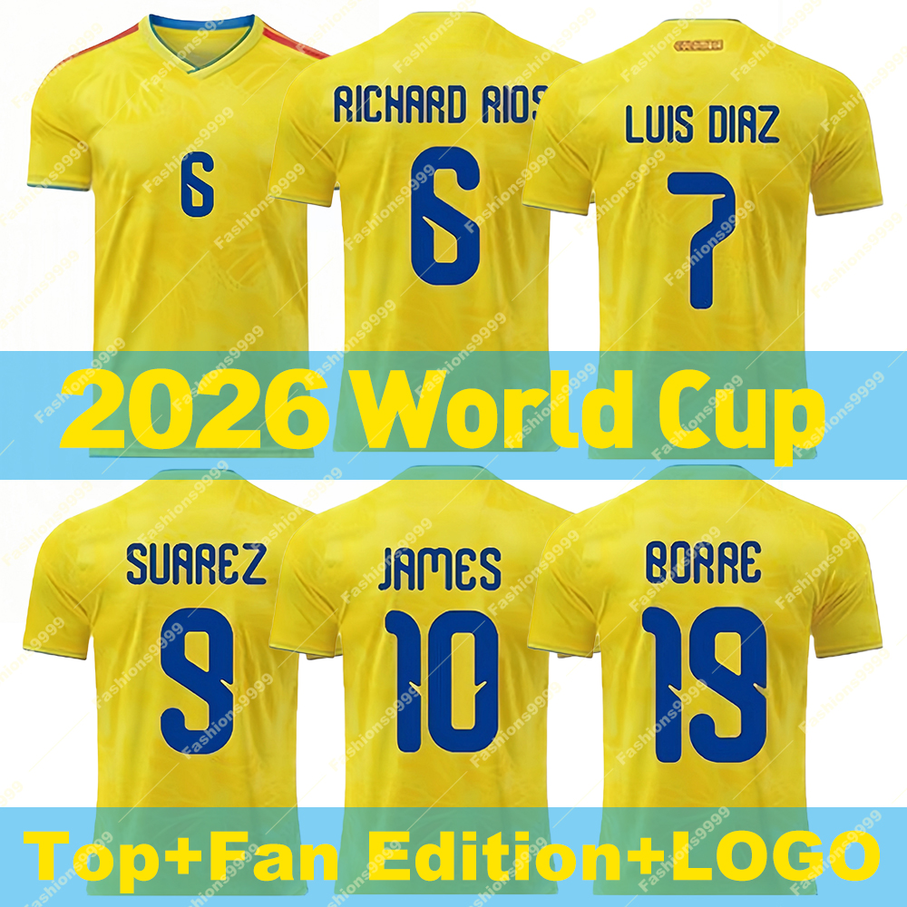 2026 World Cup Colombia jersey, jerseys for each player's fans, allowing customization of player numbers and player names on the labels