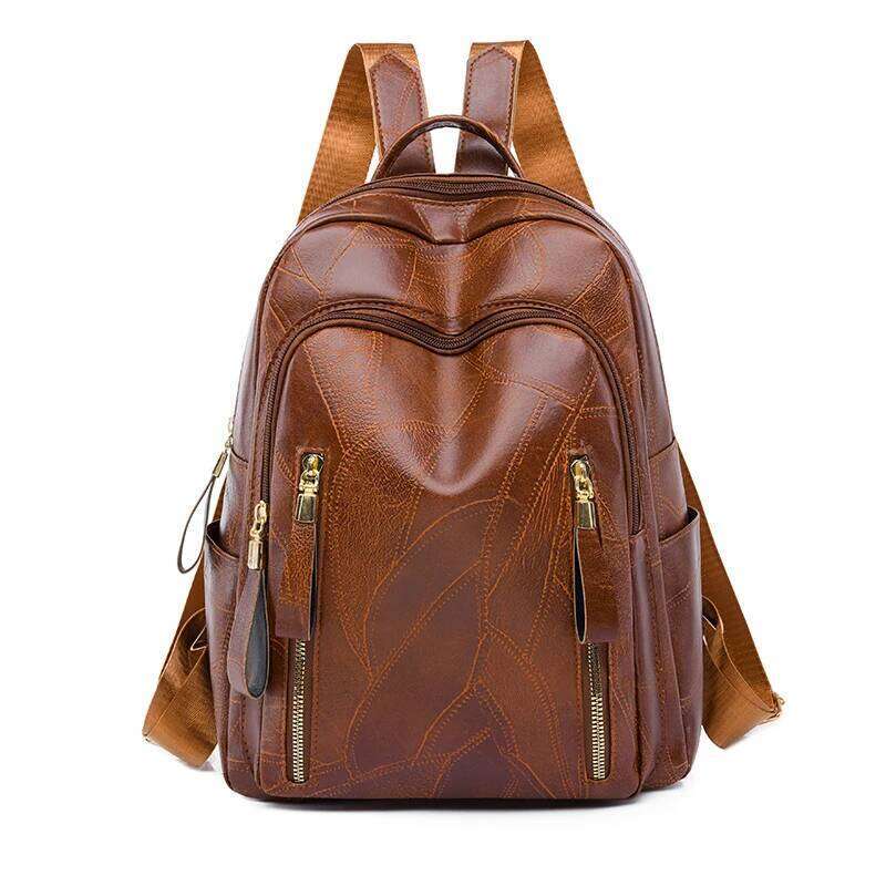 2024 Luxury Women's Leather Backpacks Sac A Dos Casual Daypack Vintage Backpack School Bags For Girls Mochila Rucksack Z260202