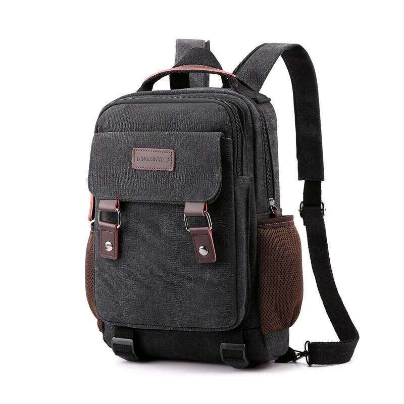 2024 New Canvas Chest Bag Men Women Multifunctional Shoulder Backpack mochilas para mujer sac a dos garcon college bolsos Z260204