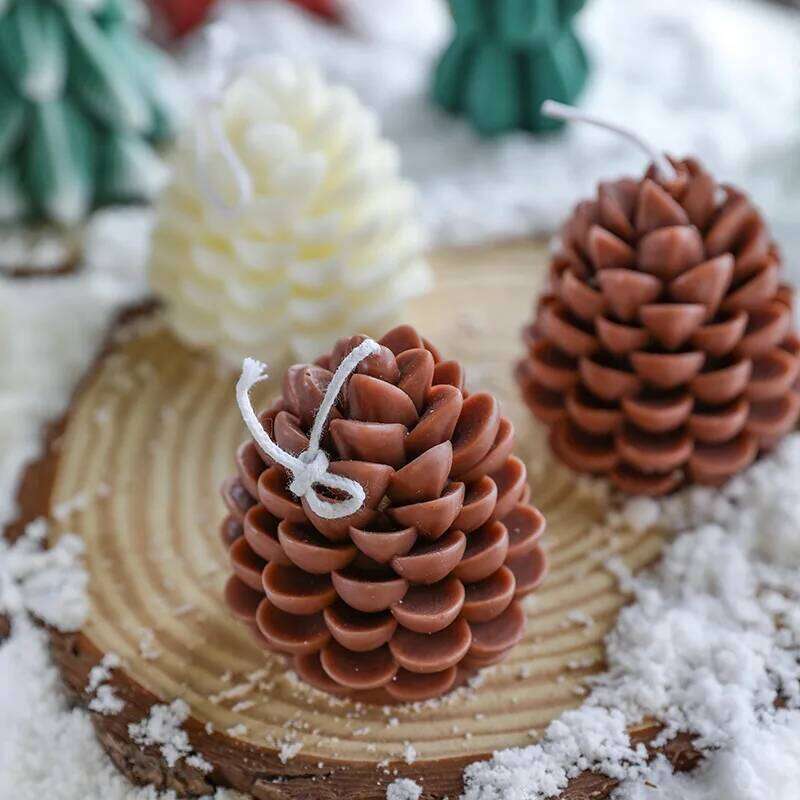 Handmade Scented Candles Creative Soy Wax Pine Cone Ornaments Pendants Ins Style Decoration Christmas Gifts S260204 0ae