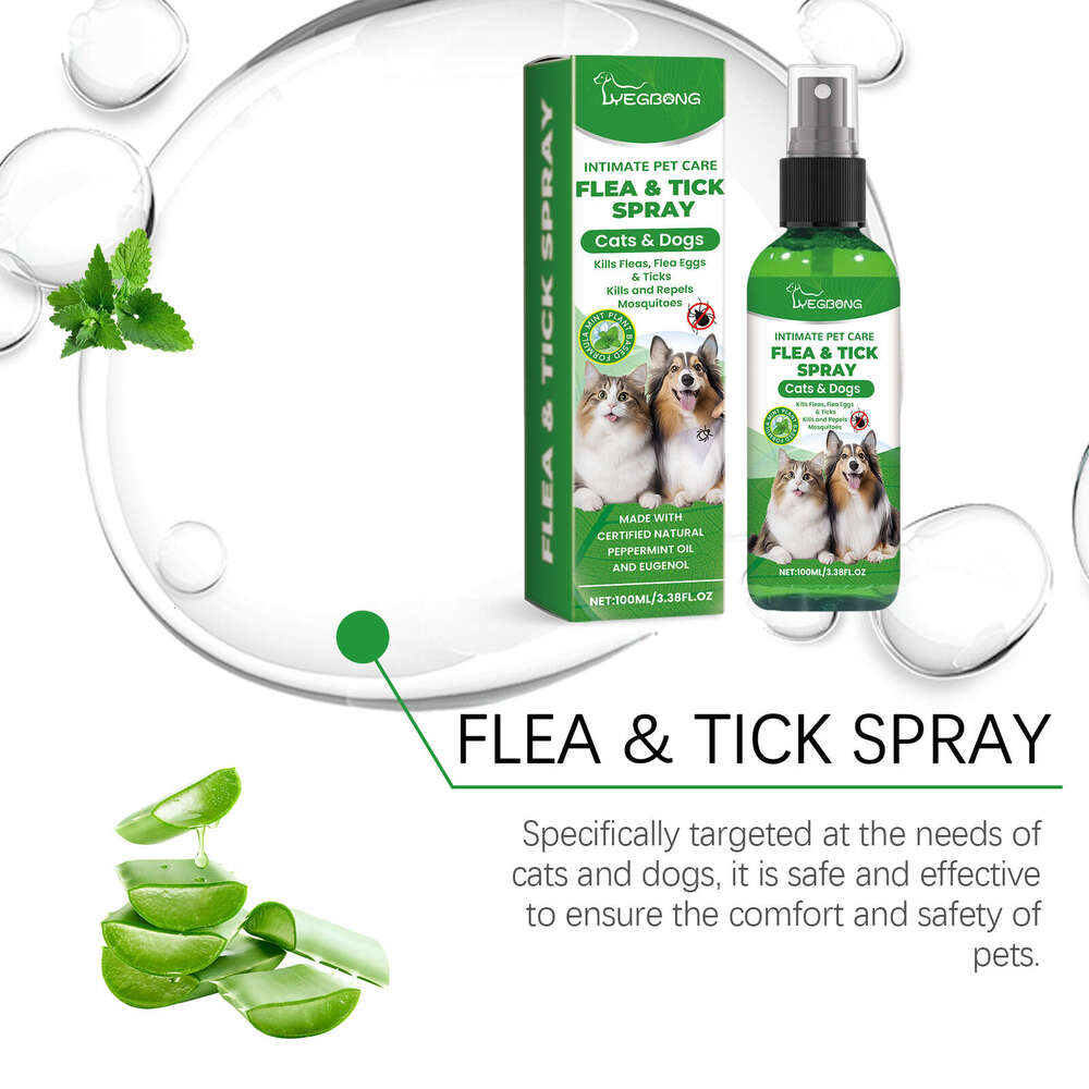 Yegbong Pet Spray Dog Cat Hair Skin Deworming Daily Gentle Cleaning Care Agent S260203