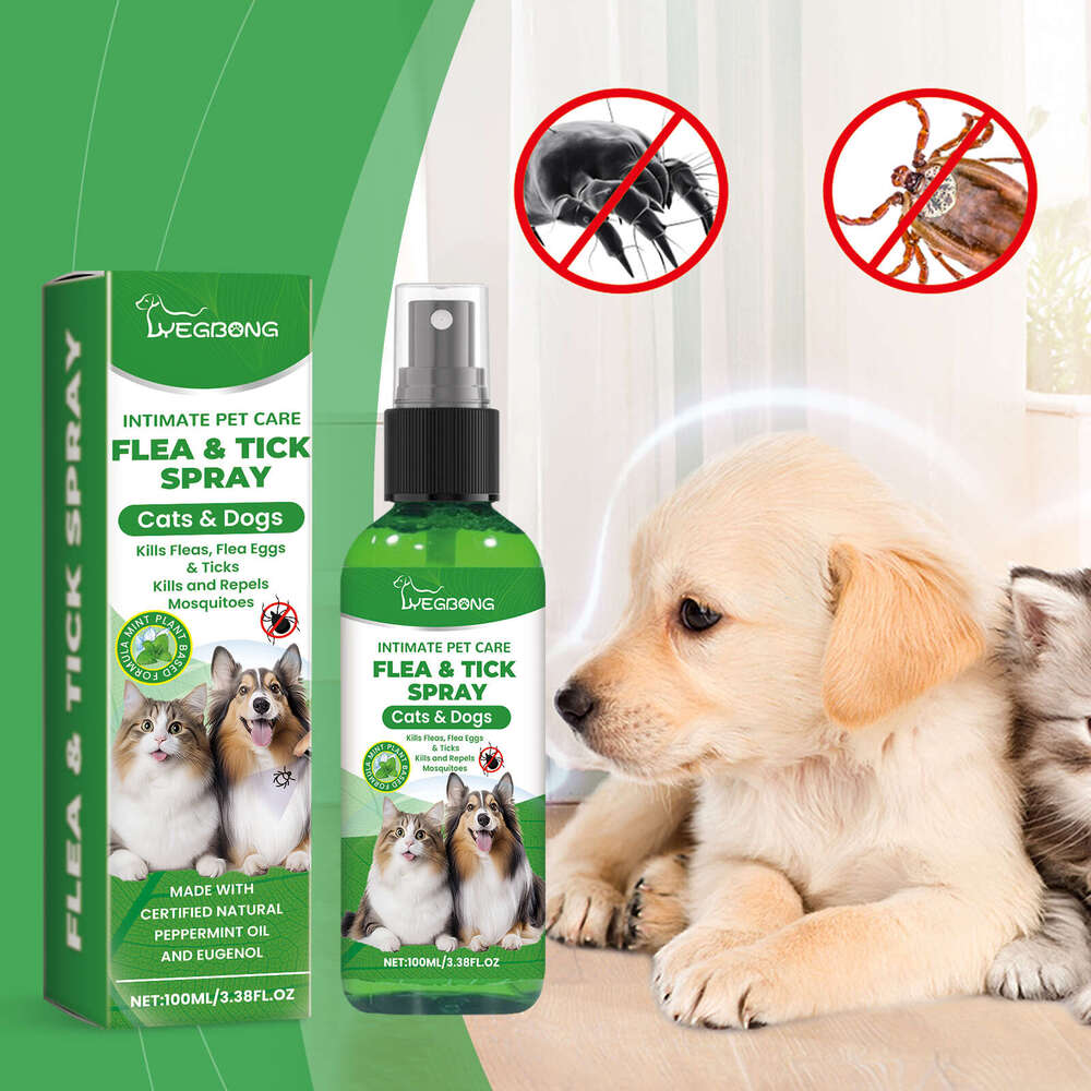 Yegbong Pet Spray Dog Cat Hair Skin Deworming Daily Gentle Cleaning Care Agent S260203