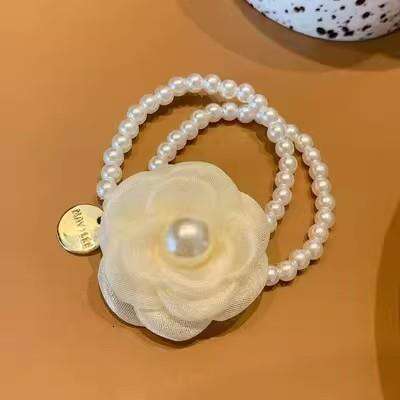 Camellia Ring Bracelet Summer Fresh Pearl Floral Hairband Stylish Multifunctional Bracelet
