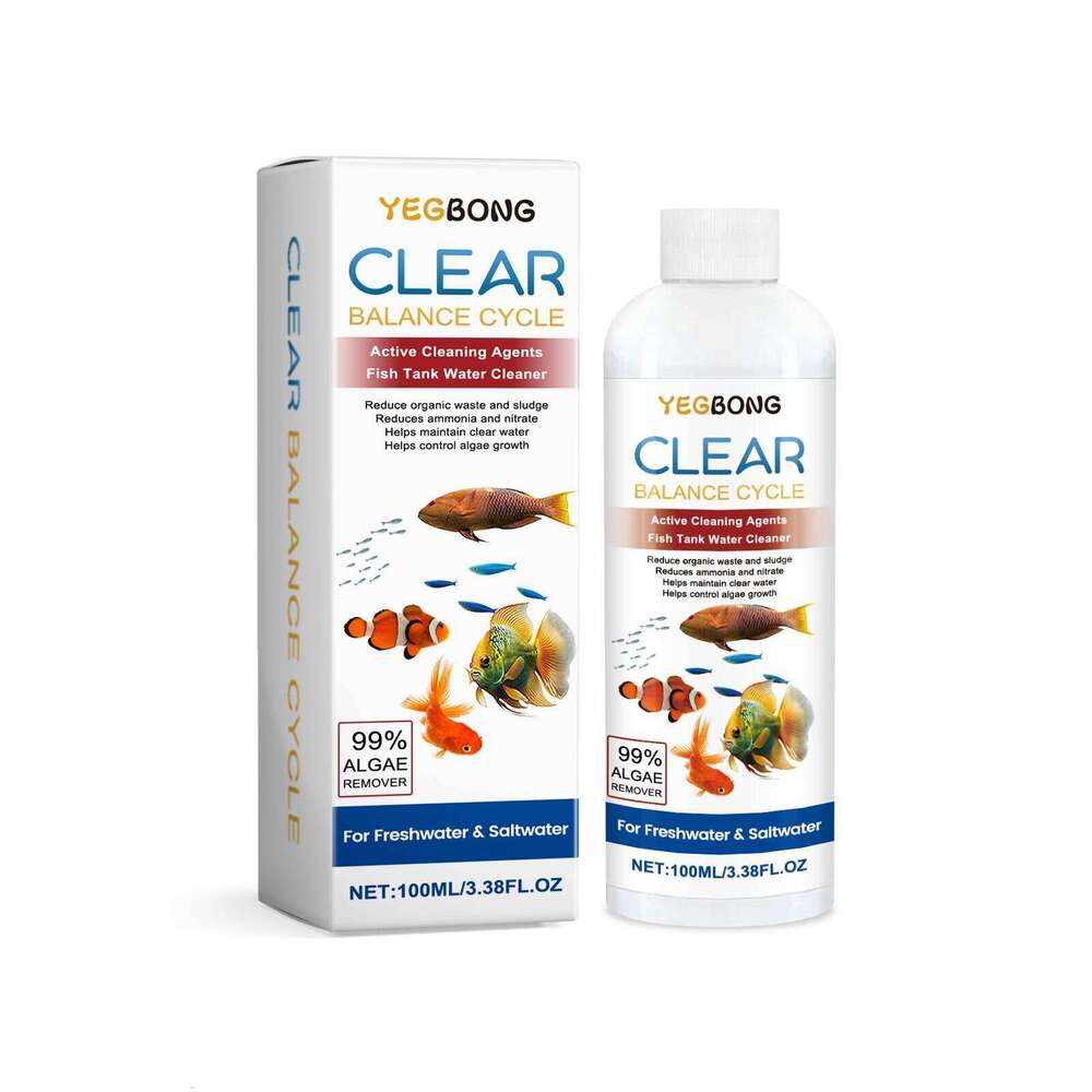 Yegbong Water Clarifier Cleans Fish Tank Stains and Sludge, Controls Algae Growth S260203