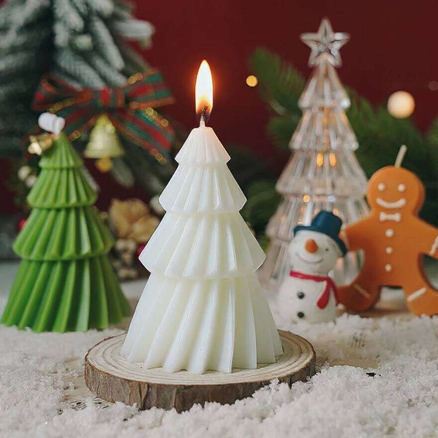 Handcrafted Christmas Tree Scented Candles Creative Festive Ornament & Perfect Gift for Xmas Lovers | Premium Fragrant Decor S260204