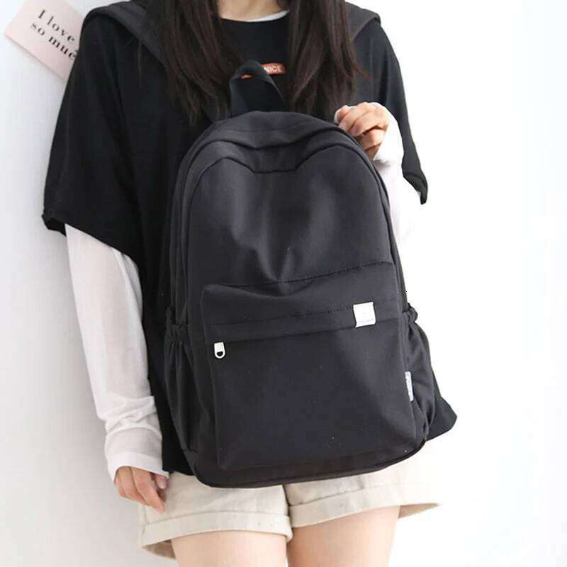 New Waterproof Nylon Women Backpack Female Travel Bag Backpacks Schoolbag for Teenage Girls Solid Color Mochila Bookbag Z260204