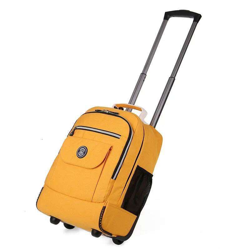 Fashion Backpack With Wheels Travel Large Capacity Trolley Bags Rolling Luggage Business Laptop School bag Z260204