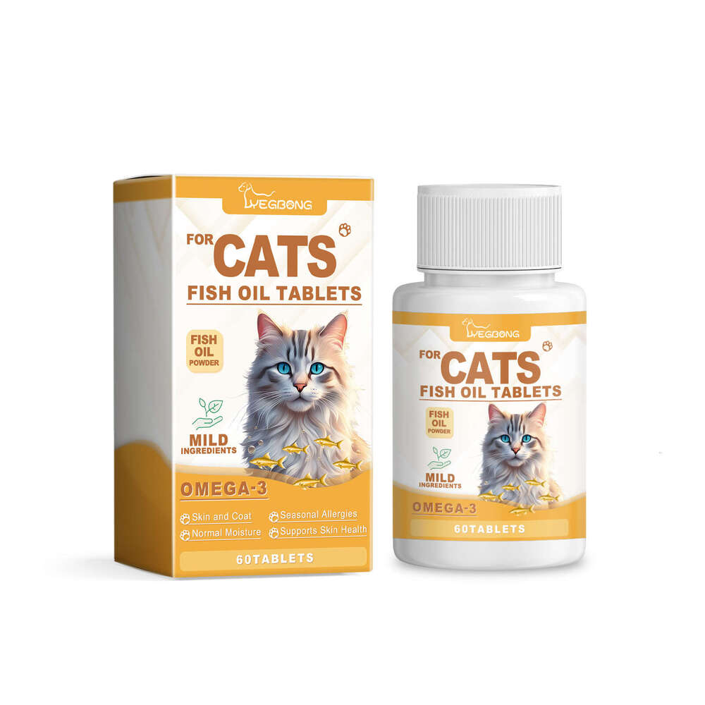 Yegbong Multi-dimensional for Cats, Protecting Cat Care, Vitamin Moisturizing Skin, Fish Oil Maintenance Tablets S260203