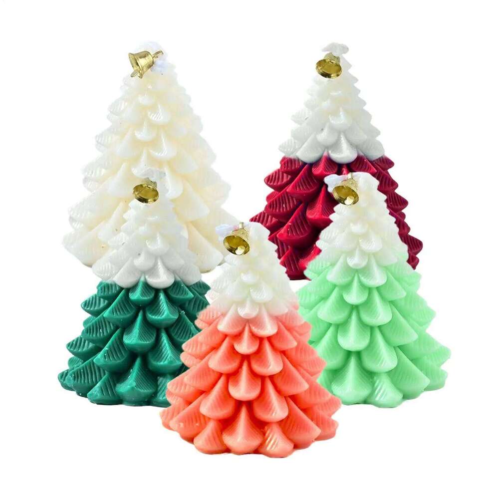 Tree Shaped Long Lasting Burn Time Decor Scented Candles for Christmas Halloween Party Birthday Holiday S260204 84b