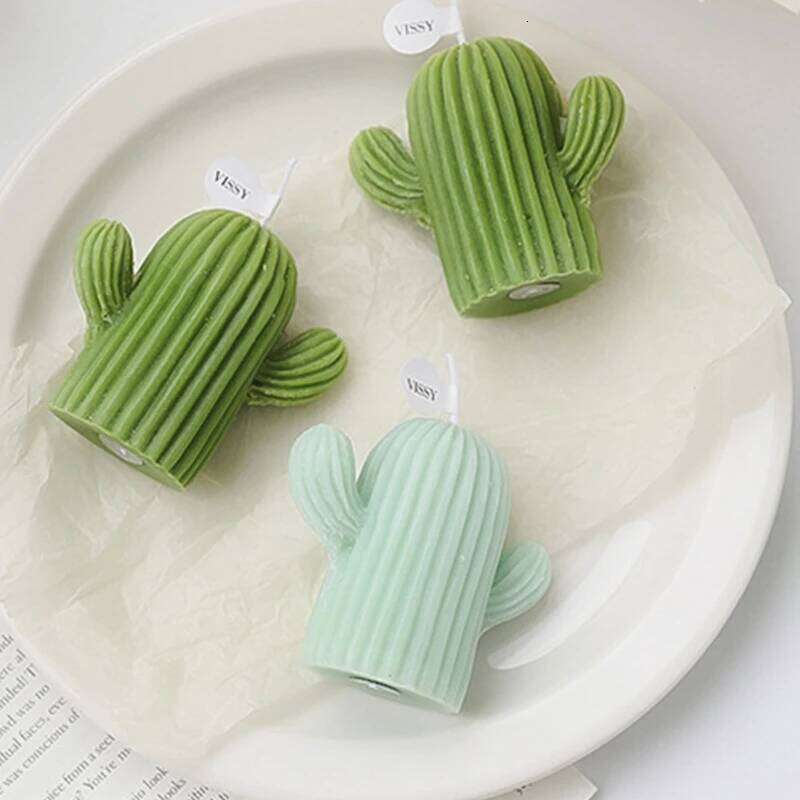 Small Cactus Scented Wax Candles Ornament Home Bedroom Office Wedding Party Decoration for Cre S260204