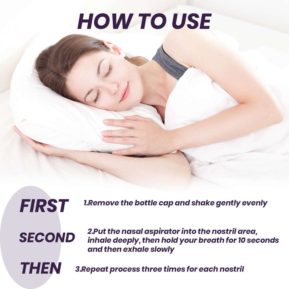 Ximonth Lavender Repair Nighttime Care Relief Body Peace of Mind Sleep Nasal Inhaler S260203